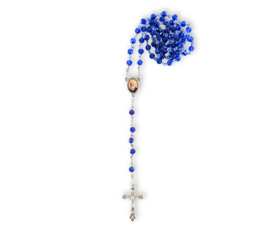 ROSARIO CRISTAL AZUL